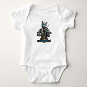 Russisch Blau Katze der zeitlosen Serenissima Baby Strampler