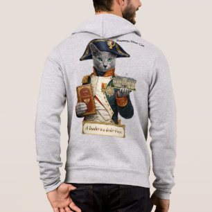 Russisch Blau Napoleon Bonaparte Katze Hoodie