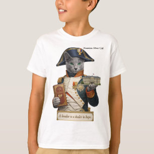 Russisch Blau Napoleon Bonaparte Katze T-Shirt