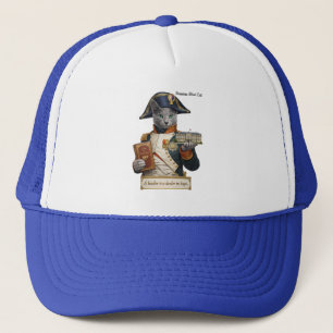 Russisch Blau Napoleon Bonaparte Katze Truckerkappe