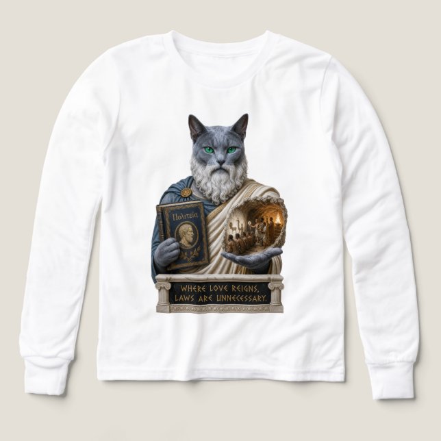 Russisch Blau Plato Katze (Design Vorderseite)