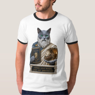 Russisch Blau Plato Katze T-Shirt