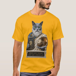 Russisch Blau Plato Katze T-Shirt