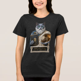Russisch Blau Plato Katze Tri-Blend Shirt