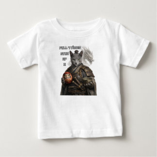 Russisch Blau Samurai-Katze Baby T-shirt