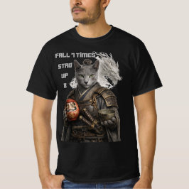 Russisch Blau Samurai Katze T-Shirt