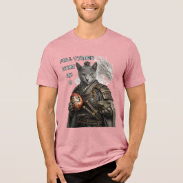 Russisch Blau Samurai Katze Tri-Blend Shirt