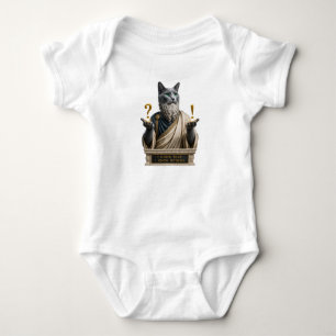 Russisch Blau Socrates Katze Baby Strampler