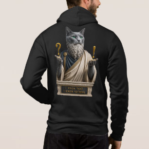 Russisch Blau Socrates Katze Hoodie