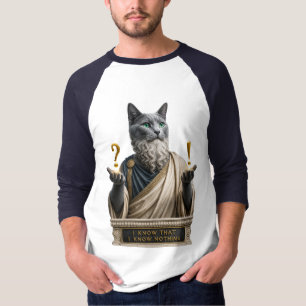 Russisch Blau Socrates Katze T-Shirt
