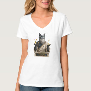 Russisch Blau Socrates Katze T-Shirt