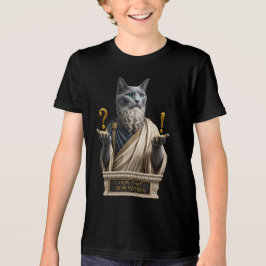 Russisch Blau Socrates Katze Tri-Blend Shirt