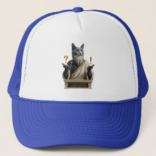 Russisch Blau Socrates Katze Truckerkappe
