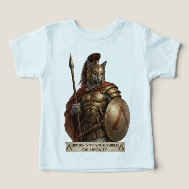 Russisch Blau Spartaner Katze (Design Vorderseite)