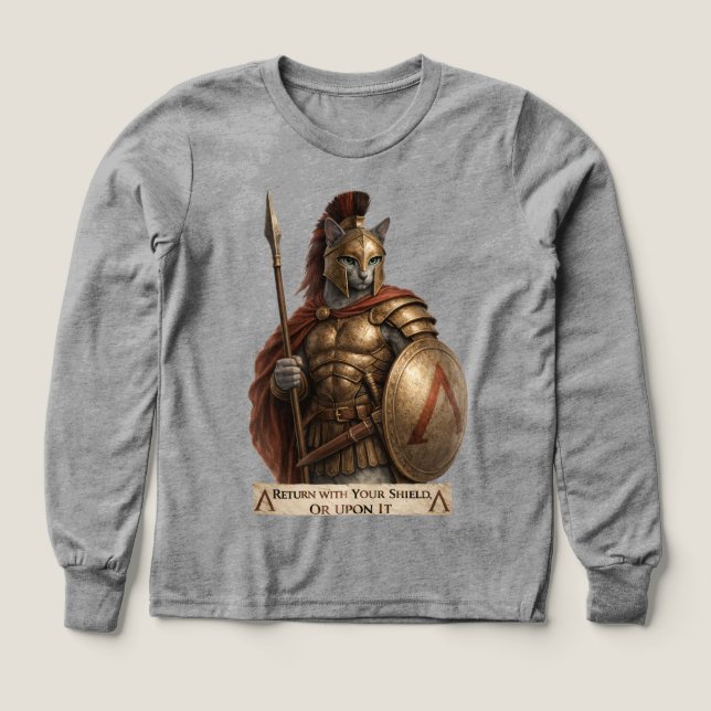 Russisch Blau Spartaner Katze (Design Vorderseite)
