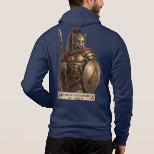 Russisch Blau Spartaner Katze Hoodie