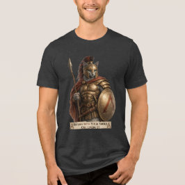 Russisch Blau Spartaner Katze Tri-Blend Shirt