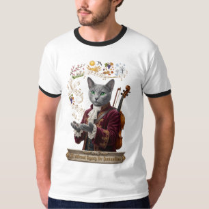 Russisch Blau Vivaldi Katze: Ein lebendiges Erbe T-Shirt