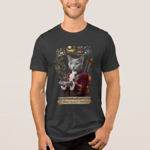 Russisch Blau Vivaldi Katze: Ein lebendiges Erbe Tri-Blend Shirt