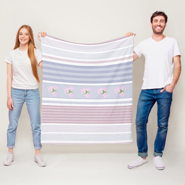 Russisch, gestreift, Patchwork Fleecedecke (Beispiel)