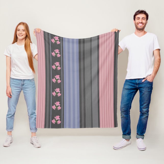 Russisch, gestreift, Patchwork Fleecedecke (Beispiel)