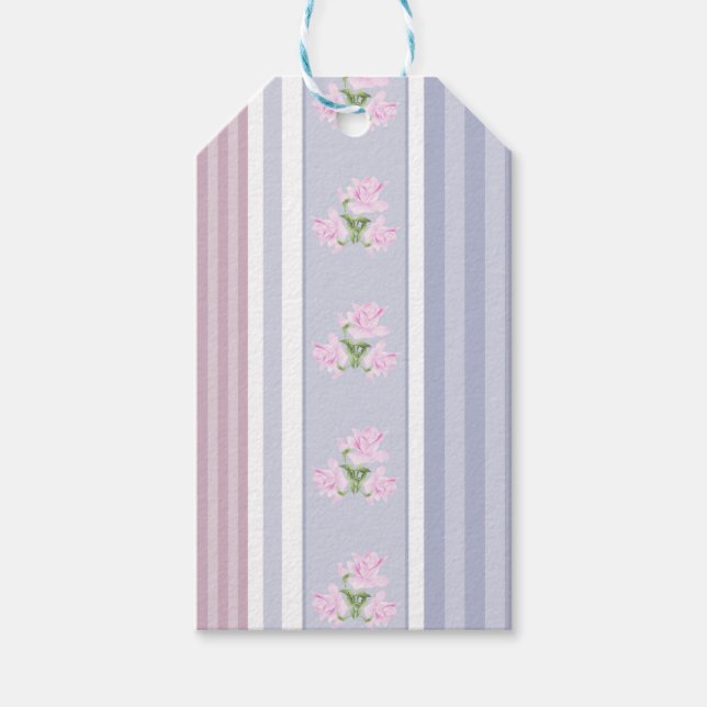 Russisch, gestreift, Patchwork Geschenkanhänger (Vorderseite)