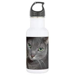 Russisch-graue Katze Edelstahlflasche