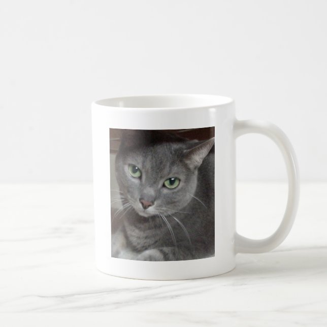 Russisch-graue Katze Kaffeetasse (Rechts)