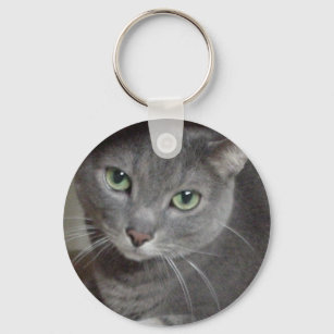 Russisch-graue Katze Schlüsselanhänger