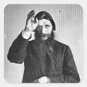 Russisch Mystic Grigori Yefimovich Rasputin Quadratischer Aufkleber
