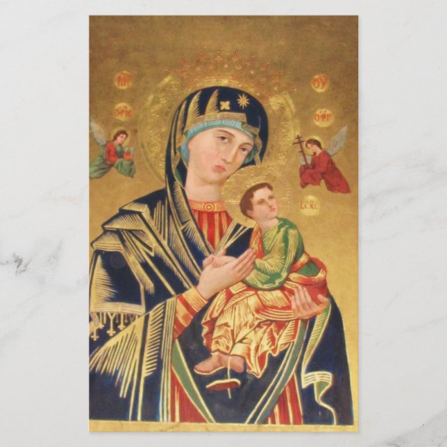 Russisch-orthodoxe Ikone - Jungfrau Mary und baby  (Vorderseite)