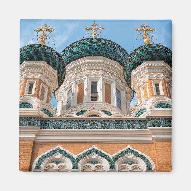 Russisch-orthodoxe Kathedrale in Nizza Magnet (Vorne)