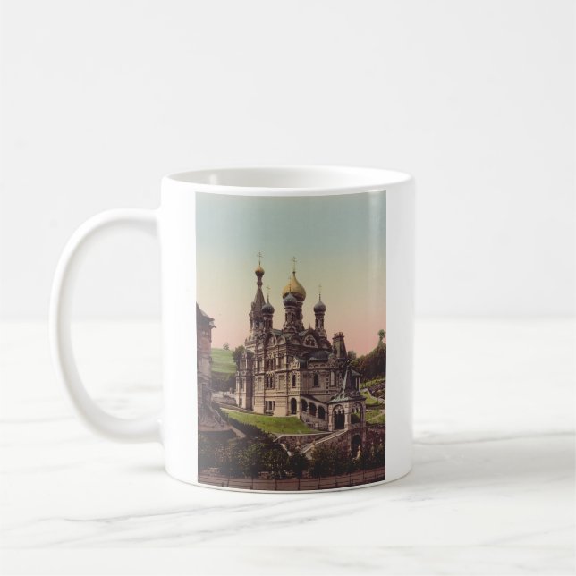 Russisch-orthodoxe Kirche in Moskau Kaffeetasse (Links)