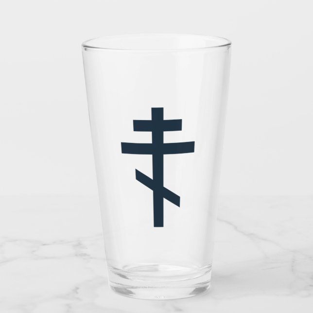 Russisch-Orthodoxe Kreuz Glas (Vorderseite)