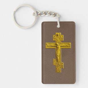 Russisch-Orthodoxe Kreuz Schlüsselanhänger