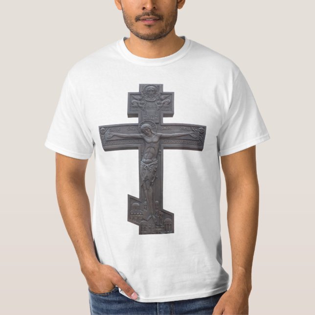 Russisch-Orthodoxe Kreuz T-Shirt (Vorderseite)