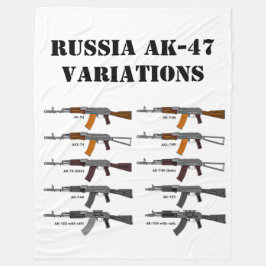 RUSSISCHE AK-47 VARIATIONEN FLEECEDECKE