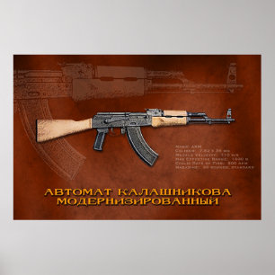 Russische AKM Poster