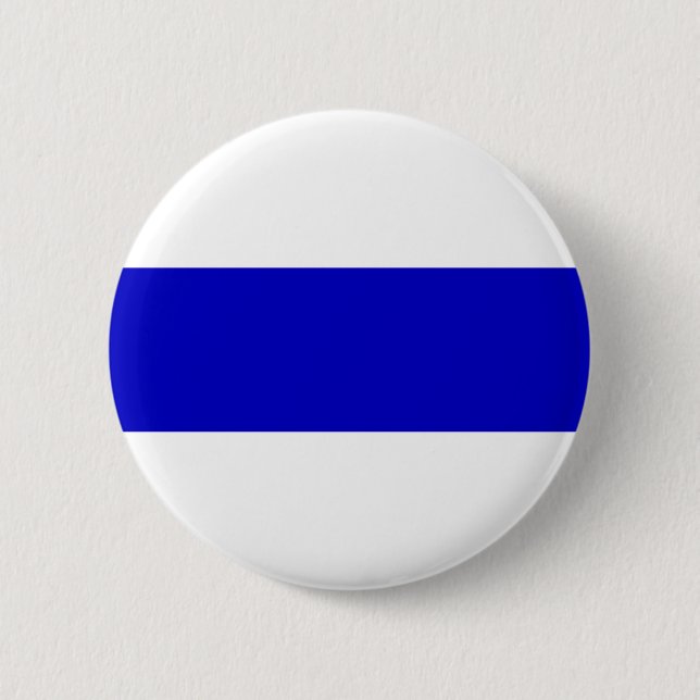 Russische Anti-Kriegs-Fahne ukrainische blaue Lini Button (Vorderseite)