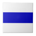 Russische Anti-Kriegs-Fahne ukrainische blaue Lini Fliese<br><div class="desc">Russische Anti-Kriegs-Fahne ukraine Blaue Linie Solidarität Symbol Protest</div>