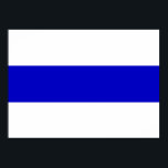 Russische Anti-Kriegs-Fahne ukrainische blaue Lini Poster<br><div class="desc">Russische Anti-Kriegs-Fahne ukraine Blaue Linie Solidarität Symbol Protest</div>