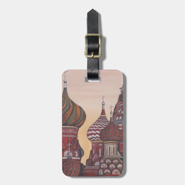 Russische Architektur Gepäckanhänger (Vorderseite vertikal)