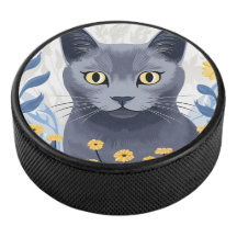 Russische Blaukatzengelbe Blumen