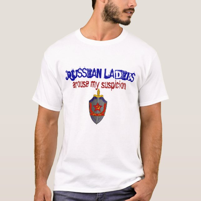 Russische Damen wecken mein Misstrauen KGB T-Shirt (Vorderseite)