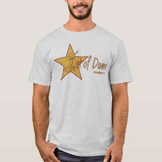 Russische des Sternes rote Konturen voll - T-Shirt