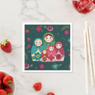 Russische Dollars Serviette