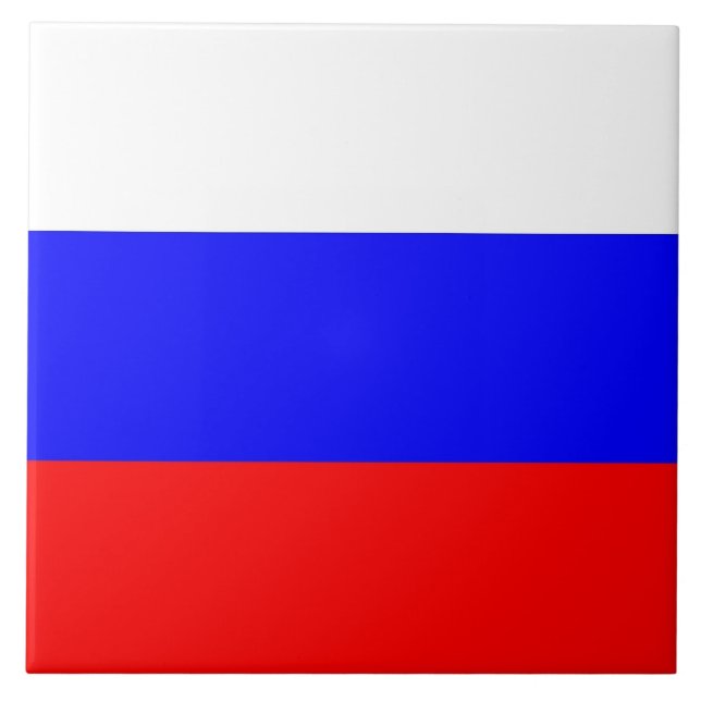 Russische Flag Tile Fliese (Vorderseite)
