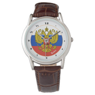 Russische Flag-Uhr, Russland-Mode / Р о с с и я Wa Armbanduhr