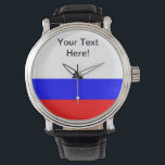 Russische Flagge Armbanduhr<br><div class="desc">Ich hoffe,  wie ich diese Ehre Ihrer Flagge gezeigt habe! Mir gefällt,  wie das aussieht! Fühlen Sie sich frei,  um dies Ihren Bedürfnissen anzupassen! Danke,  dass du vorbeigekommen bist und einen schönen Tag verbringen könntest!</div>