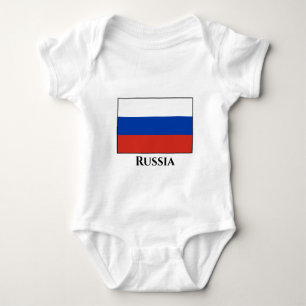 Russische Flagge Baby Strampler
